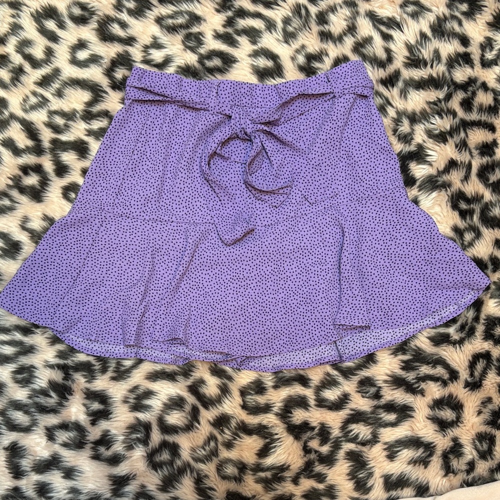 Love for Humanity Couture Purple Women's Polka Dot Skirt